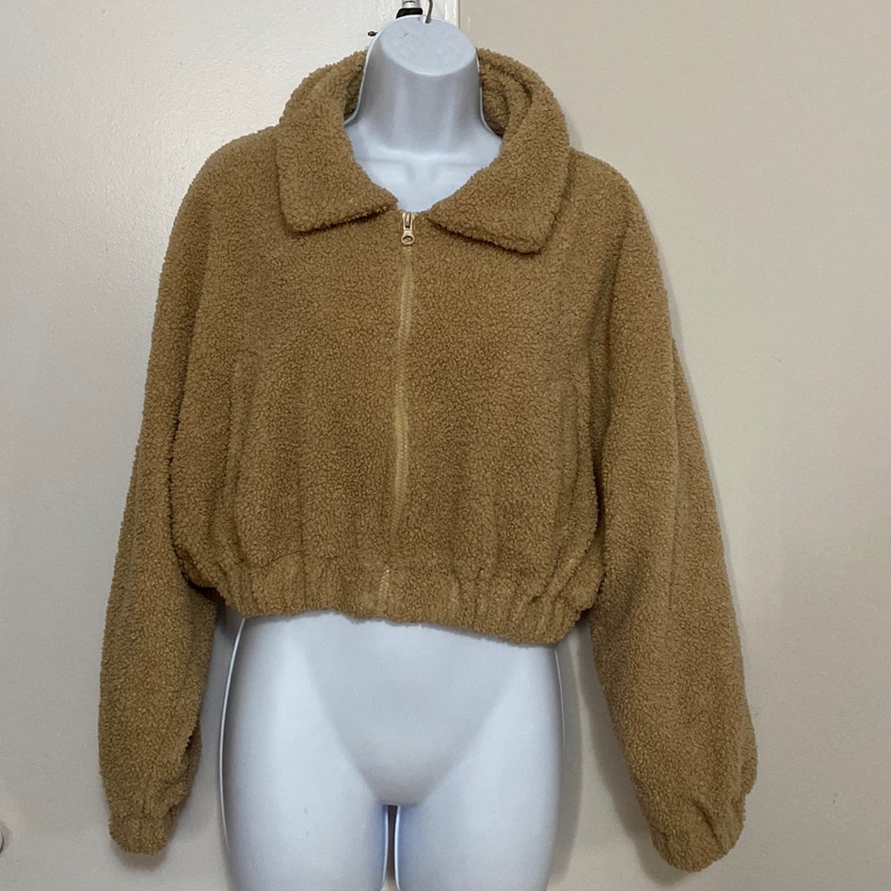 Cropped Sherpa jacket